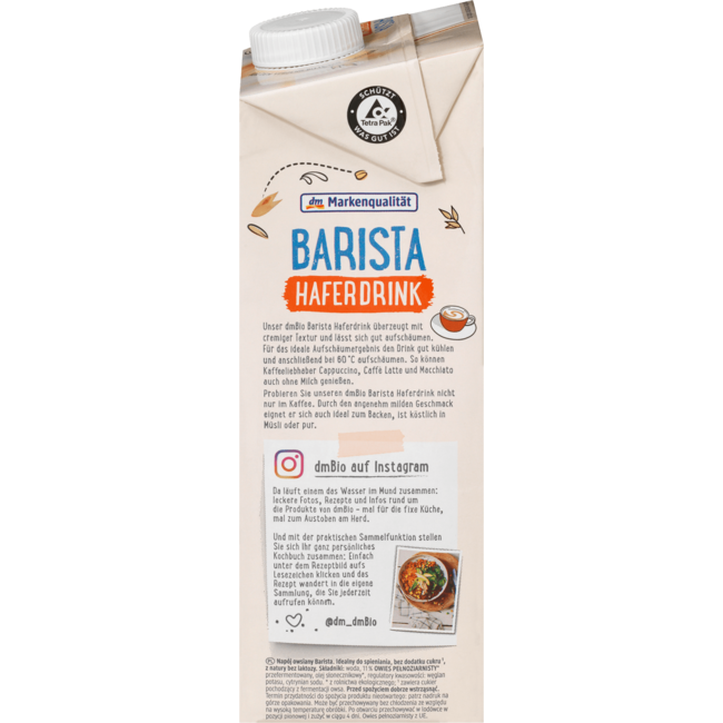 dmBio Haverdrink Barista 1 l