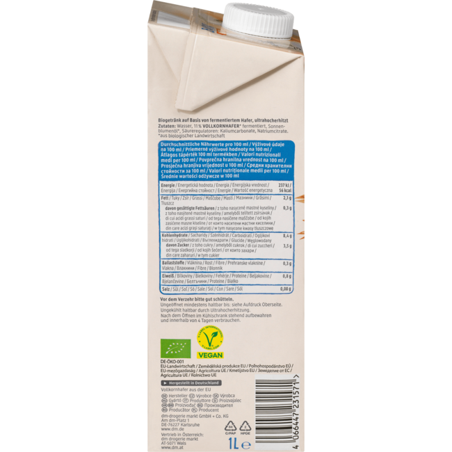 dmBio Haverdrink Barista 1 l