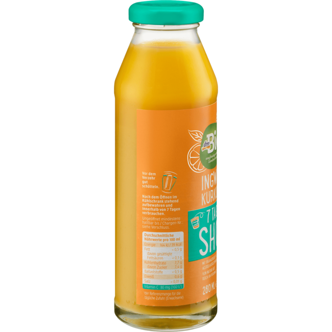 dmBio 7 Dagen Shot Gember Kurkuma 280 ml