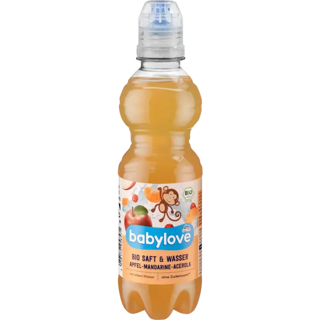 babylove Sap & Water Appel-mandarijn Acerola 330 ml