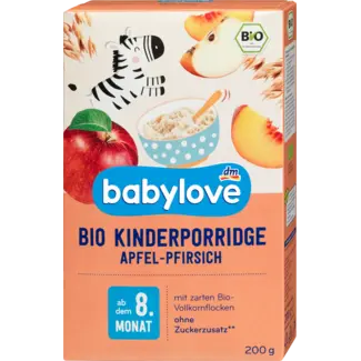 Babylove babylove Porridge Appel & Perzik V.a. 8 Maanden