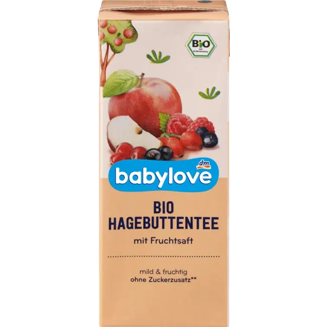 babylove Kinderthee Rozenbottel Met Vruchtensap 200 ml