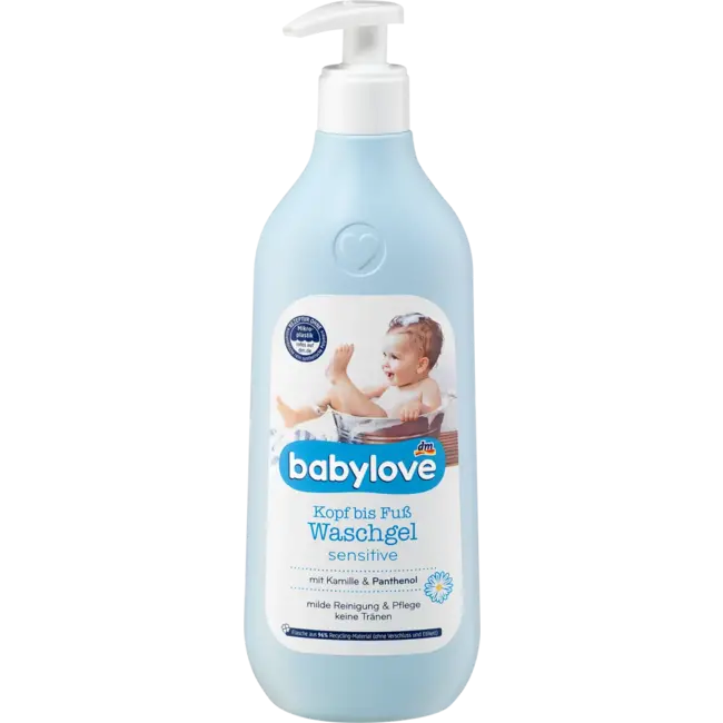 babylove Baby Wasgel Hoofd Tot Teen Sensitive 500 ml