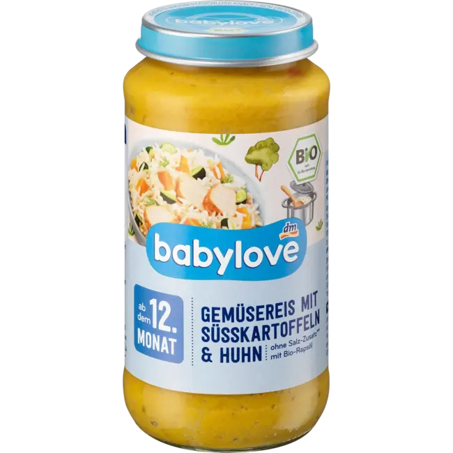 babylove Menu Groenteijs Met Zoete Aardappel En Kip Vanaf 12 Maanden 250 g