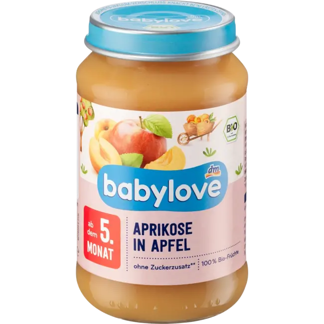 babylove Vruchten Abrikoos In Appel Vanaf 5 Maanden 190 g