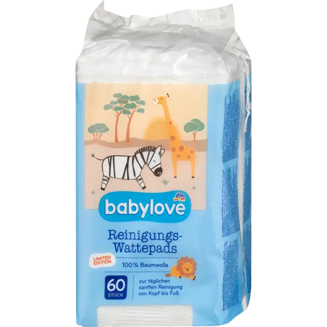 babylove Reiniging Wattenschijfjes 60 St