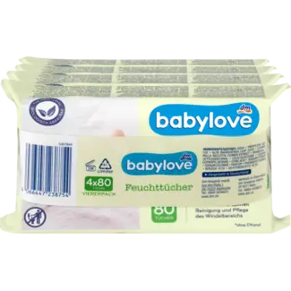 Babylove babylove Natte Doekjes (4x80 St.)