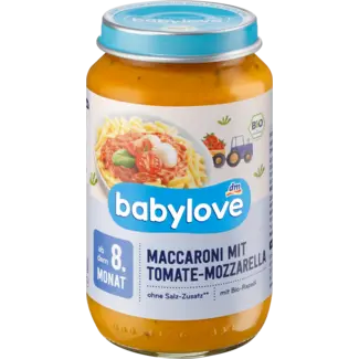 Babylove babylove Menu Maccaroni Met Tomaat-mozzarella V.a. 8 Maanden