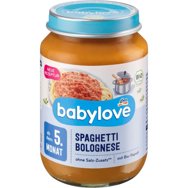 babylove Menu Spaghetti Bolognese Vanaf 5 Maanden 190 g