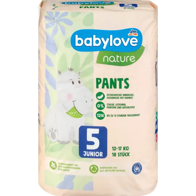 babylove nature Pants Gr. 5 Junior (12-17 Kg) 18st
