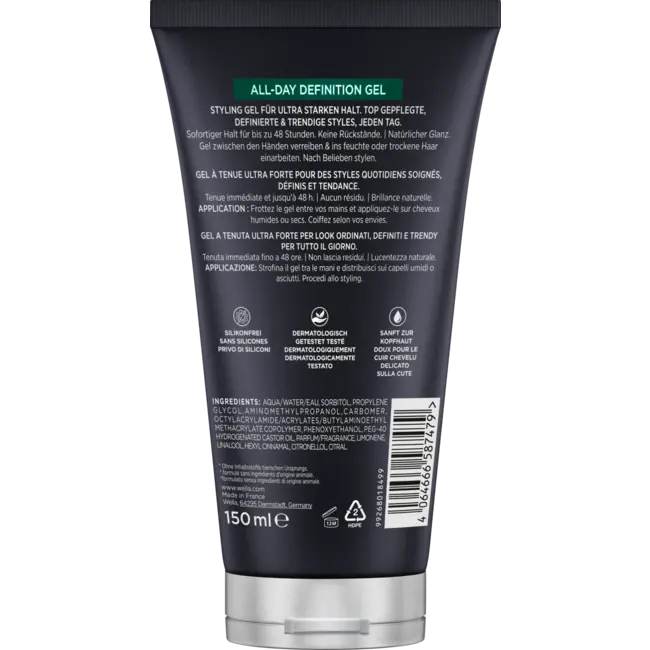 wellaflex Haargel All-Day Definition 150 ml