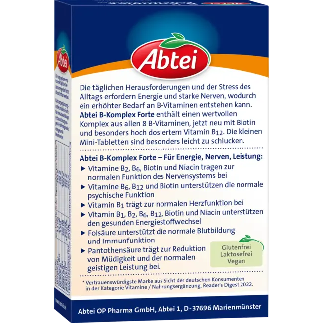 Abtei Vitamine B Complex Forte Tabletten 50 St 11 g