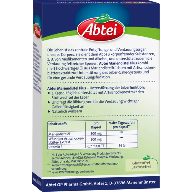 Abtei Mariadistel Plus Capsules 30 St 22 g