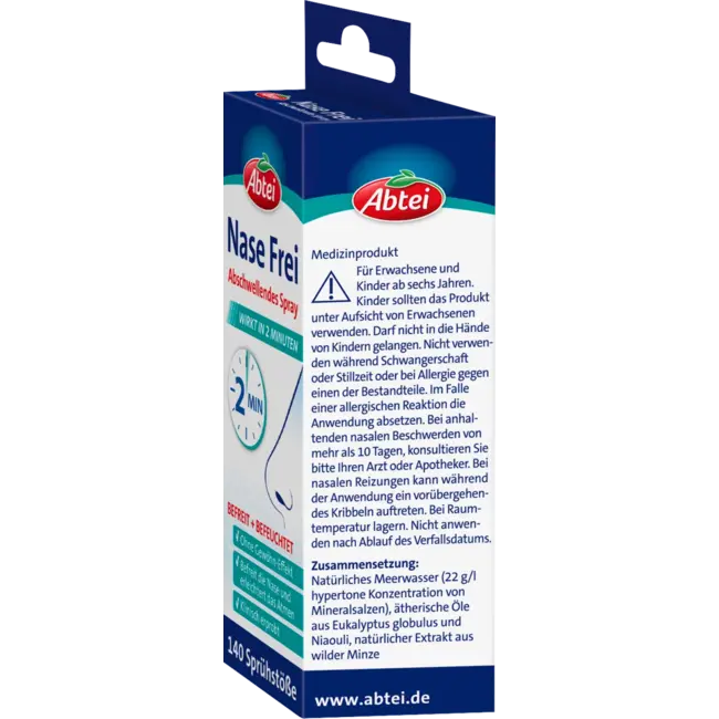 Abtei Decongestivum Spray Neus Vrij 20 ml