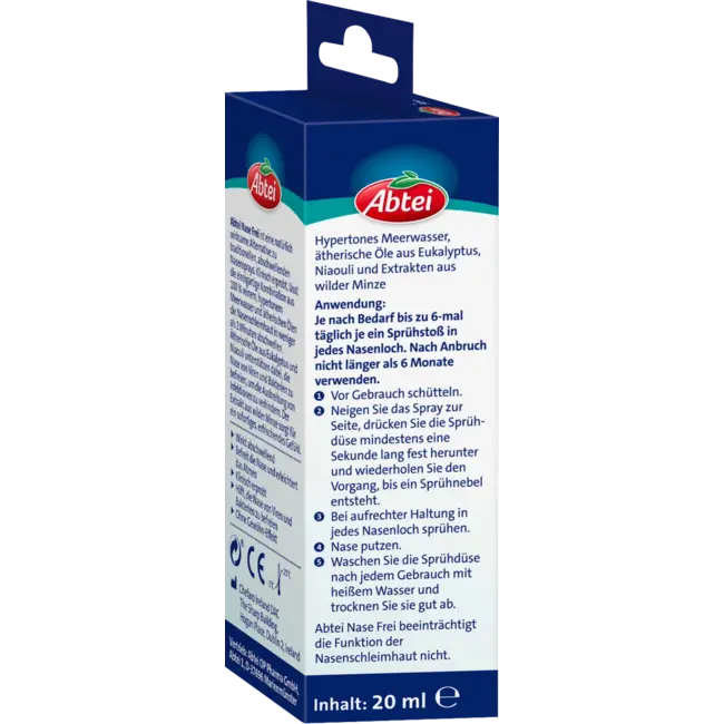 Abtei Decongestivum Spray Neus Vrij 20 ml