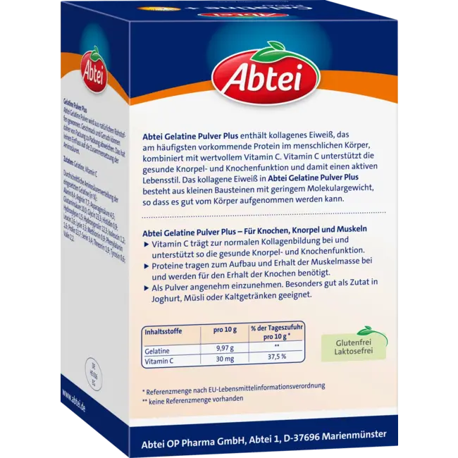 Abtei Gelatine Poeder + Vitamine C (40 Porties) 400 g