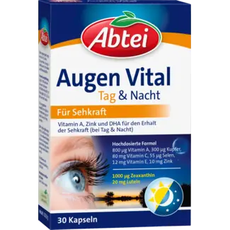 Abtei Abtei Ogen Vital Dag & Nacht Capsules 30 St.