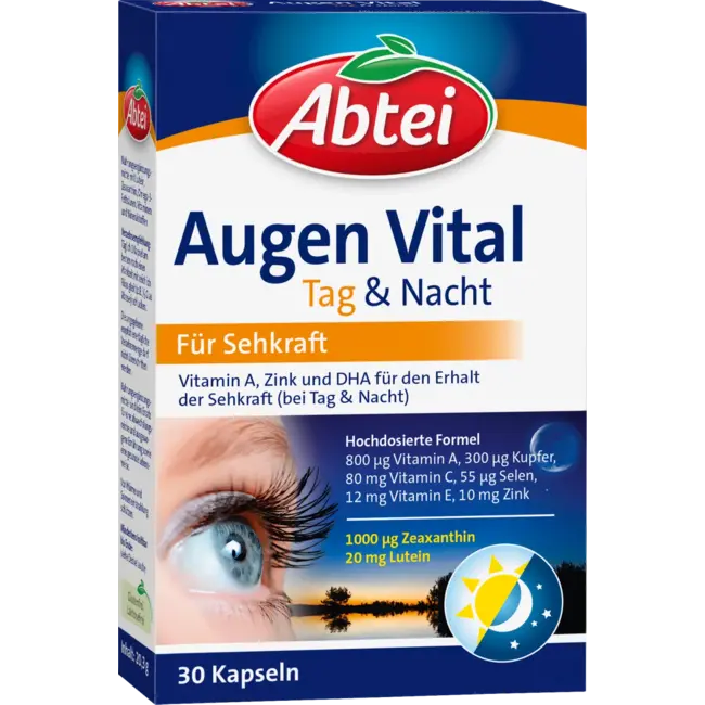 Abtei Ogen Vital Dag & Nacht Capsules 30 St. 20 g