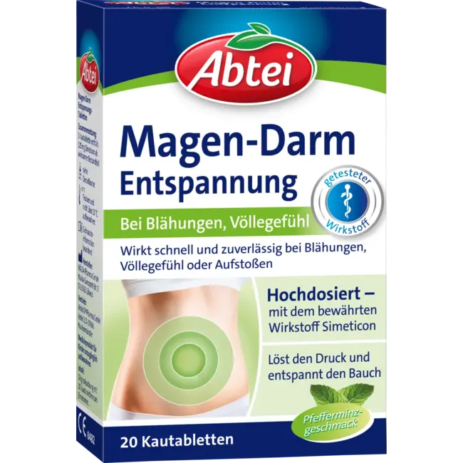 Abtei Gastro-intestinale Ontspanningskauwtabletten 20 St