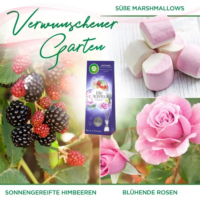 AirWick Geurvaas Met Aromatische Parels Sprookjesachtige Tuin 30 ml