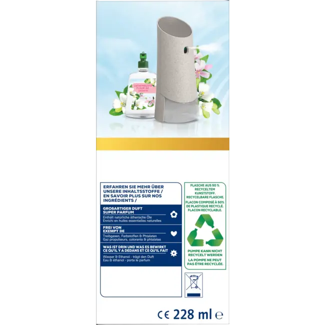 AirWick Luchtverfrisser Geurspray Active Fresh Jasmijnbloesem Starterset 1 St