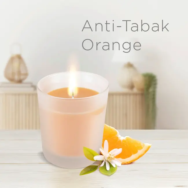 AirWick Geurkaars In Glas Anti-tabak Oranje (2x105 G) 2 St