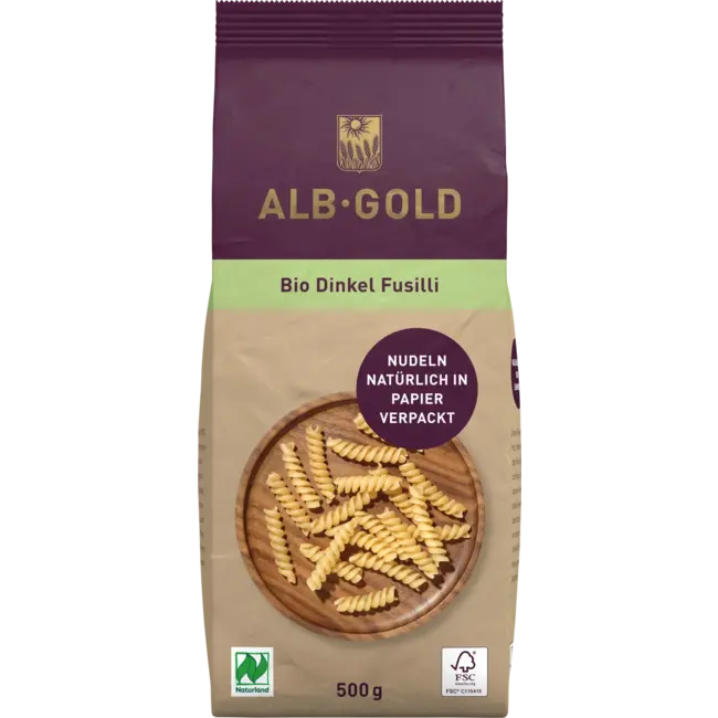 Albgold Bio Pasta Spelt Fusilli 500 g