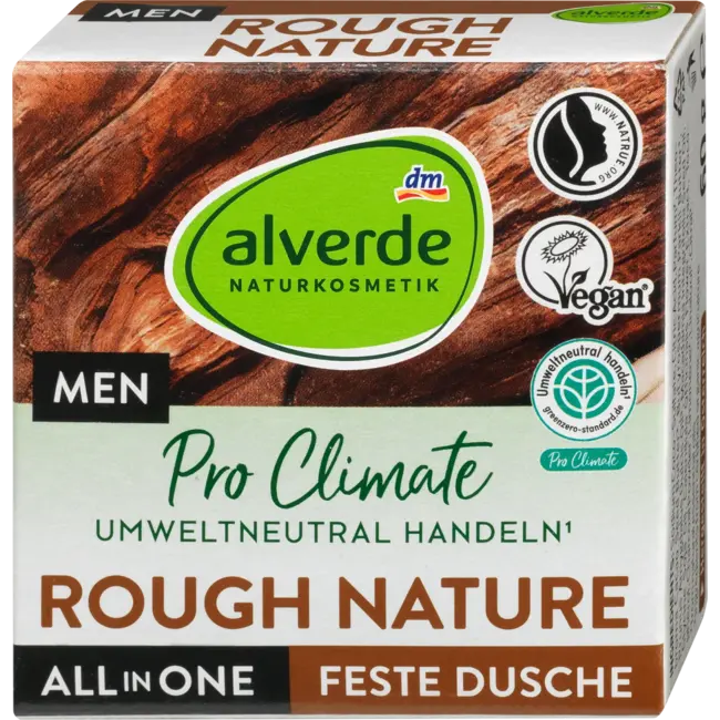 alverde MEN Rough Nature 4in1 Vaste Douche 60 g