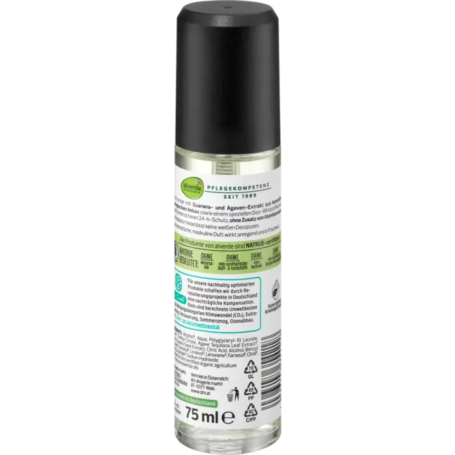 alverde MEN Deodorant Verstuiver Active Nature 75 ml