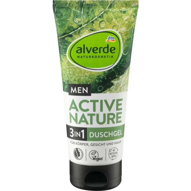 alverde MEN Douchegel Active Nature 3 In 1 200 ml