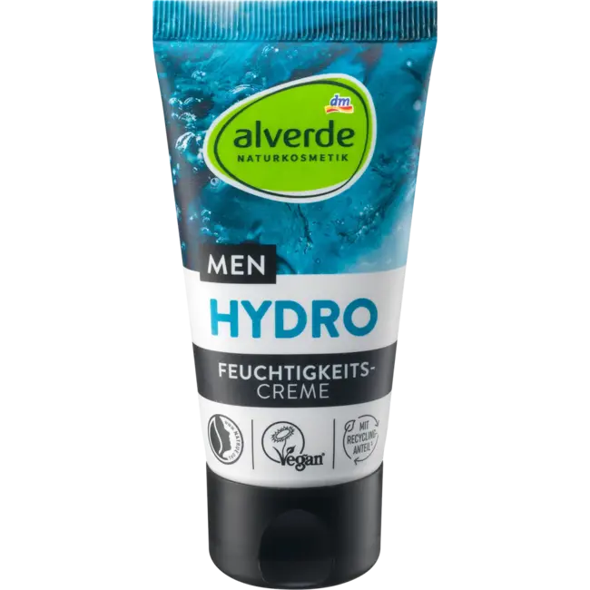 alverde MEN Gezichtscrème Hydro Nature Bio-aloe Vera 50 ml