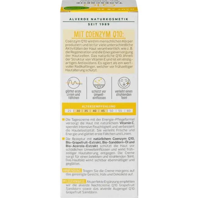 alverde NATURKOSMETIK Gezichtscrème Q10 50 ml