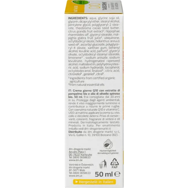 alverde NATURKOSMETIK Gezichtscrème Q10 50 ml