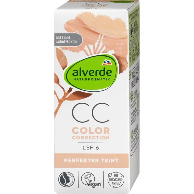 alverde NATURKOSMETIK CC Creme Perfecte Teint SPF 6 50 ml
