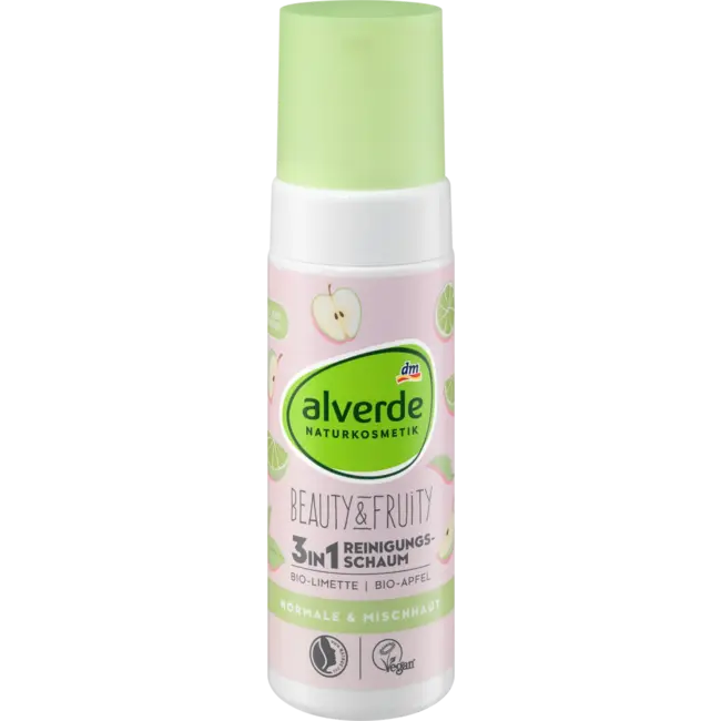 alverde NATURKOSMETIK Reinigingsschuim Beauty&fruity 150 ml