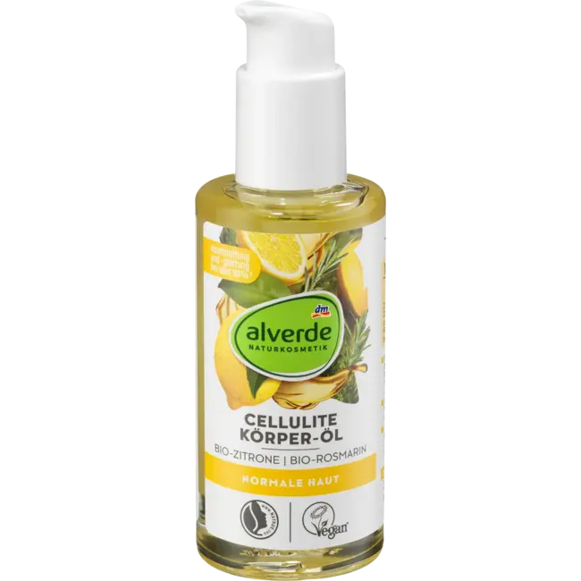 alverde NATURKOSMETIK Lichaamsolie Cellulitis Bio-citroen, Bio-rozemarijn 100 ml