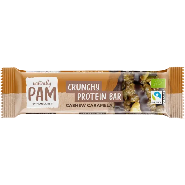 Naturally PAM Crunchy Protein Bar Cashew Caramela 30 g