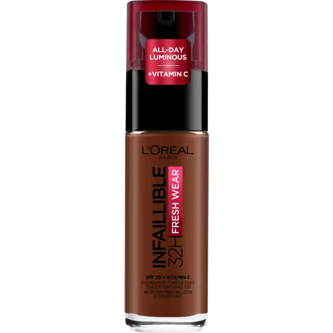 L'ORÉAL PARIS   Foundation Infaillible 32h Fresh Wear 390 Ebony 30 ml