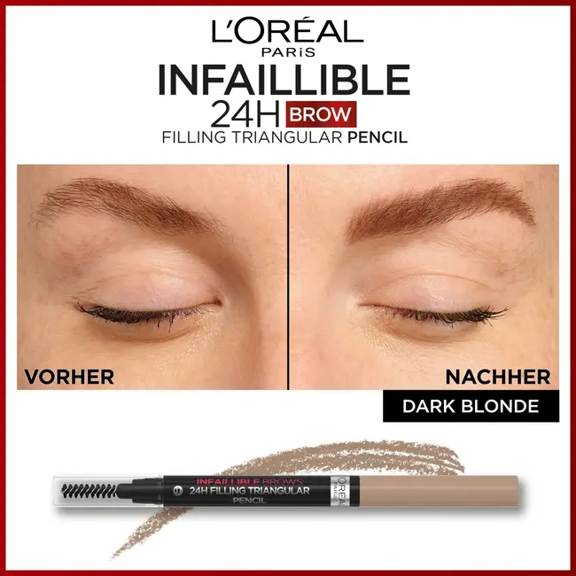 L'ORÉAL PARIS   Augenbrauenstift Infaillible Brows 24h Filling Triangular 6.0 Donkerblond 1 ml