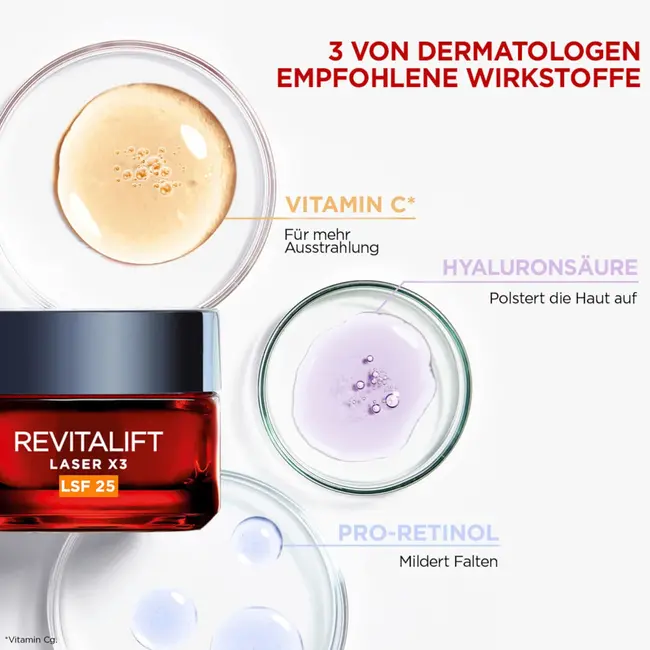 L'ORÉAL PARIS   Gezichtscrème Revitalift Laser X3 SPF 25 50 ml