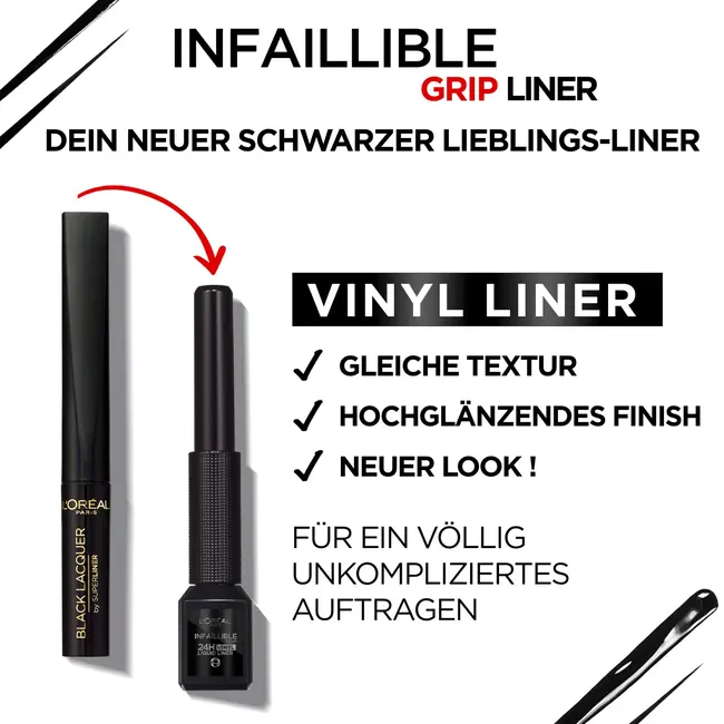 L'ORÉAL PARIS   Eyeliner Infaillible 24H Vinyl Zwart 3 ml