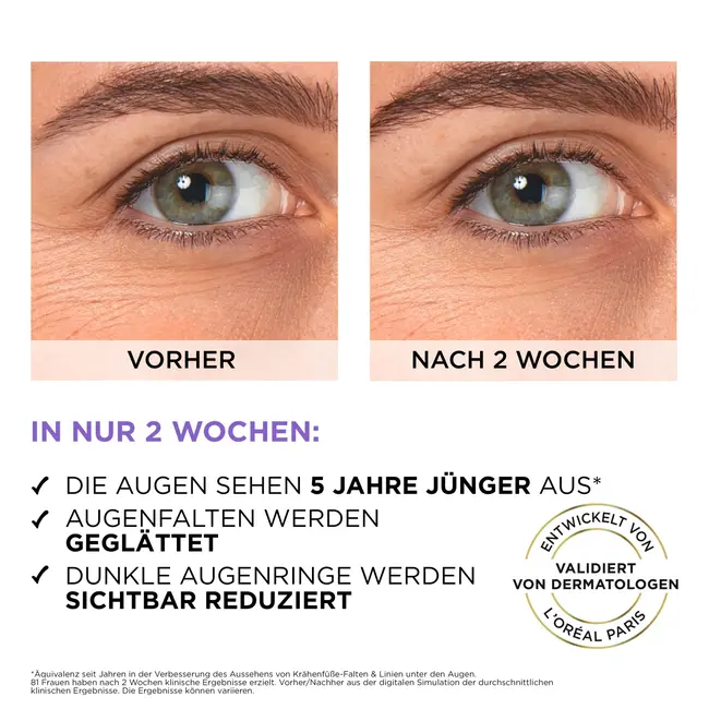 L'ORÉAL PARIS   Oogserum Revitalift Filler Hyaluron + Cafeïne 20 ml