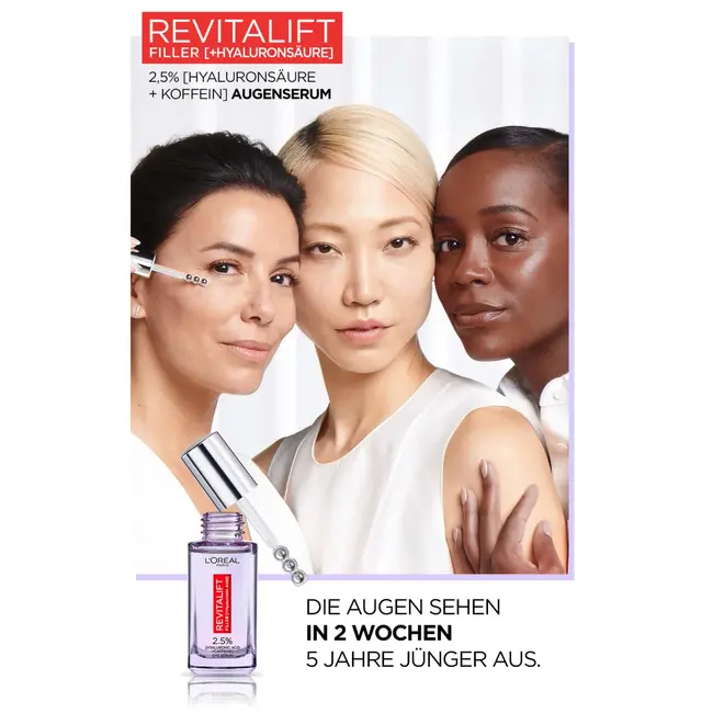 L'ORÉAL PARIS   Oogserum Revitalift Filler Hyaluron + Cafeïne 20 ml