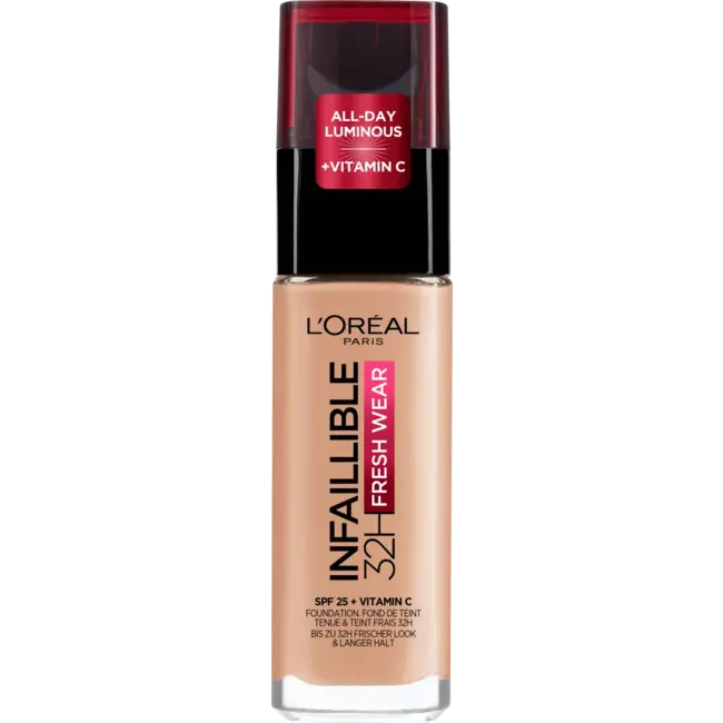 L'ORÉAL PARIS   Foundation Infaillible 32H Fresh Wear 245 Golden Honey, LSF 25 30 ml