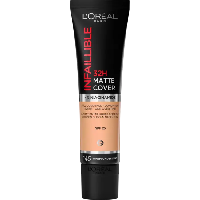 L'ORÉAL PARIS   Foundation Infaillible 32H Matte Cover 145 Beige Rose/rose Beige 30 ml