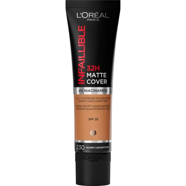 L'ORÉAL PARIS   Foundation Infaillible 32H Matte Cover 230 Miel Eclat/radiant Honey 30 ml