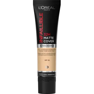 L'ORÉAL PARIS L'ORÉAL PARIS   Foundation Infaillible 32H Matte Cover 155 Naturel Rose/natural Rose