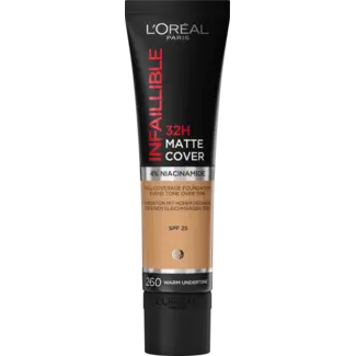 L'ORÉAL PARIS L'ORÉAL PARIS   Foundation Infaillible 32H Matte Cover 260 Soleil Dore/golden Sun