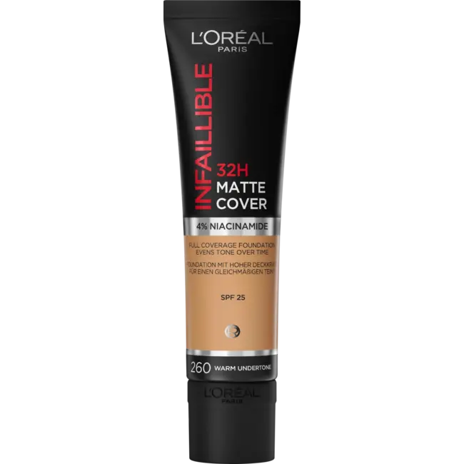 L'ORÉAL PARIS   Foundation Infaillible 32H Matte Cover 260 Soleil Dore/golden Sun 30 ml