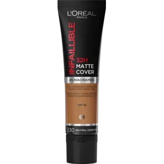 L'ORÉAL PARIS L'ORÉAL PARIS   Foundation Infaillible 32H Matte Cover 330 Noisette/hazelnoot